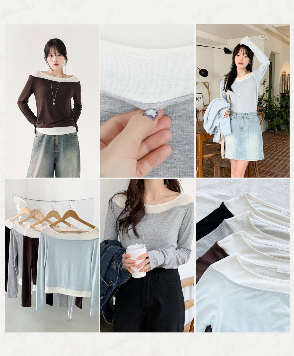 레이어드02 / Layered Cut Color Tee