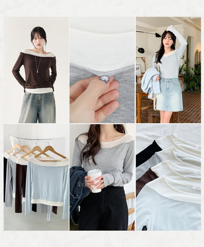 레이어드02 / Layered Cut Color Tee