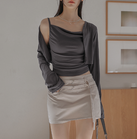 블리디C01 / Sleeveless Cardigan