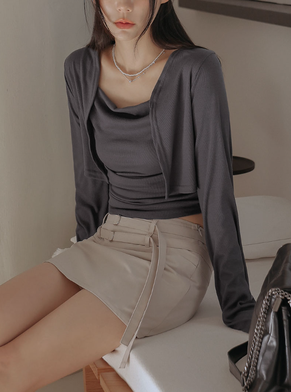 블리디C01 / Sleeveless Cardigan
