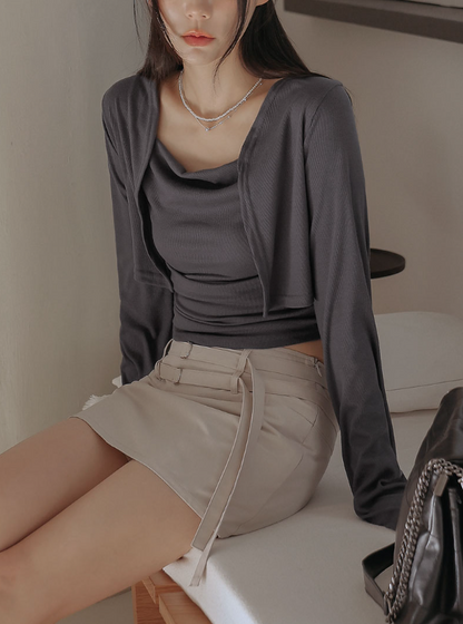 블리디C01 / Sleeveless Cardigan