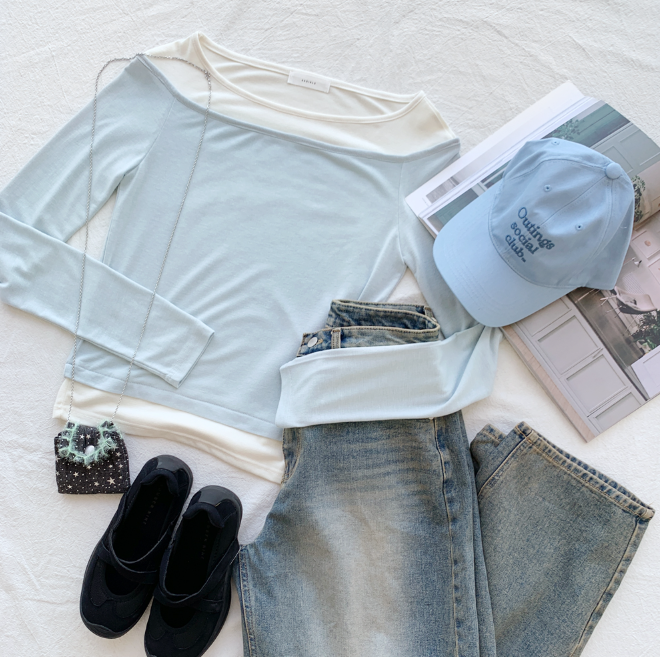 레이어드02 / Layered Cut Color Tee