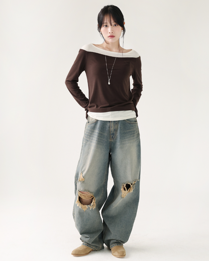 레이어드02 / Layered Cut Color Tee