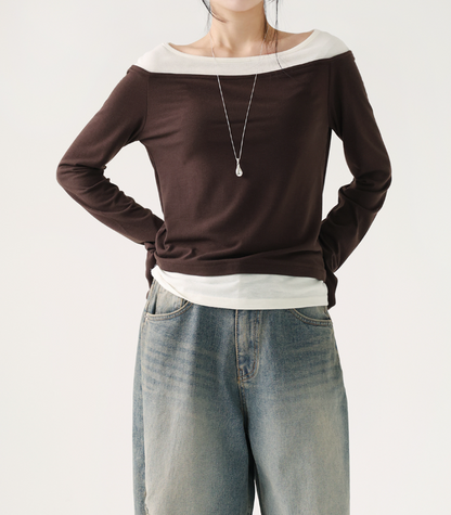 레이어드02 / Layered Cut Color Tee