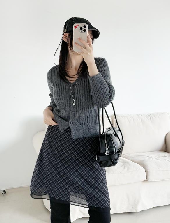 Pastel Chiffon Midi SK/ 파스텔01