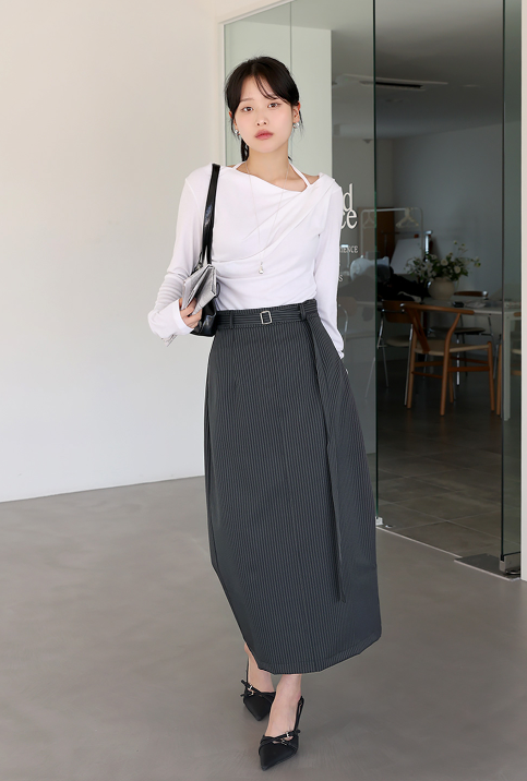 Label Millerst Long SK + Belt / 밀러스트01