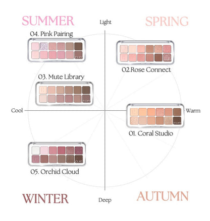 [CLIO]Pro Eye Palette Air 送單色眼影
