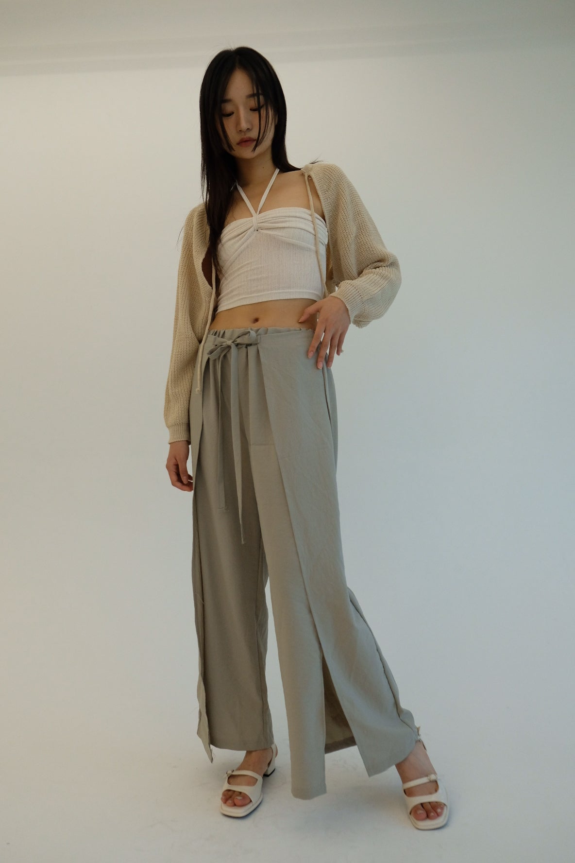 Svelte01 Long Culottes - Khaki