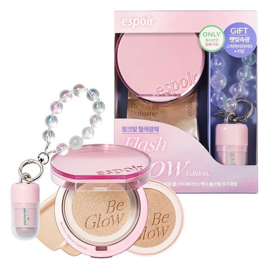 [ Espoir ][最新] Be Glow Volume Cushion FLASH GLOW EDITION (送 Refill + Mini Stick Highlighter )